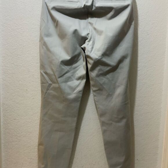J. Crew Martie Slim Leg Crop Ankle Twill Trouser Dress Pants Preppy Light Gray 4 - Picture 9 of 12